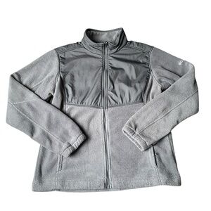 Columbia Gray Interchange Women’s Fleece Jacket Size XL